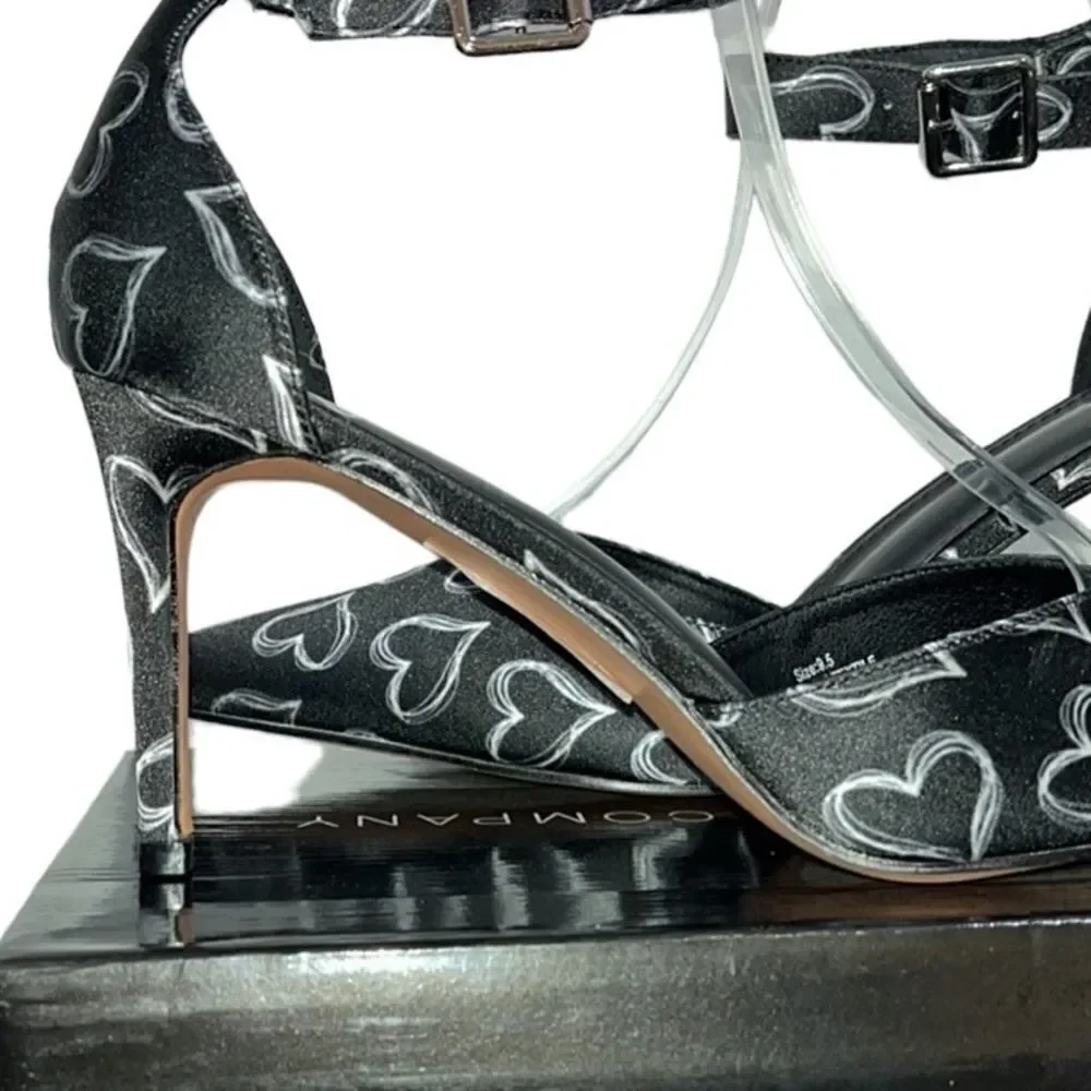 NY&Co Heart-Print Single-Band Stiletto Heels